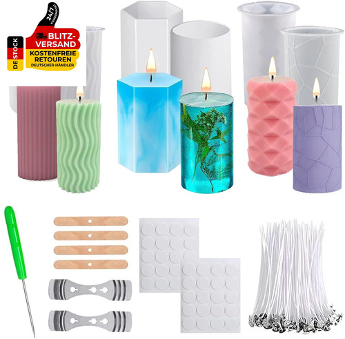 Stampo silicone candela 6 - in, candela,6